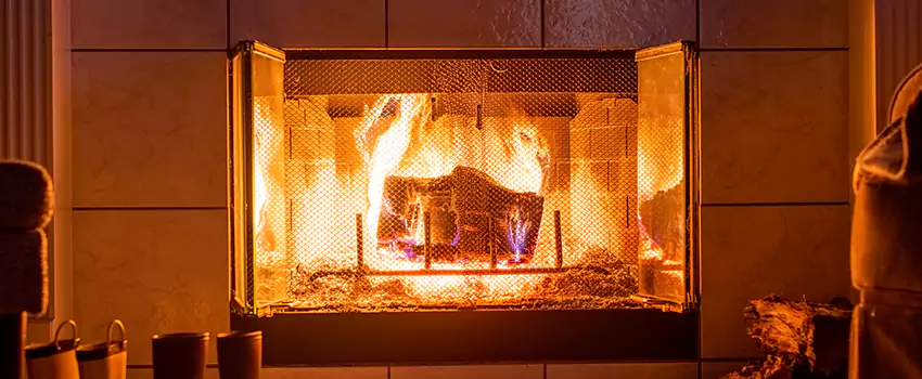 Mendota Hearth Landscape Fireplace Installation in Columbus, Georgia